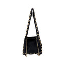 SAC A MAIN EN CUIR CLOUTÉ OR - MODÈLE "ALEXA"