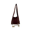 SAC A MAIN EN CUIR CLOUTÉ OR - MODÈLE "ALEXA"
