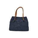 SAC A MAIN RAPHIA GARNI CUIR