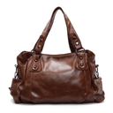 Slouchy Faux Leather Hobo Bag – Black Everyday Casual Shoulder Bag