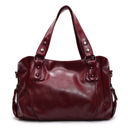 Slouchy Faux Leather Hobo Bag – Black Everyday Casual Shoulder Bag